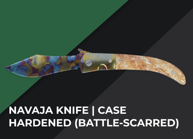 Navaja bıçak kasası sertleşti (savaş-scarred)