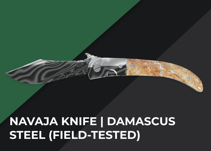 Navaja Knife Damascus Steel (тестван на полето)