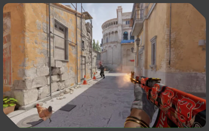 playing Counter-Strike 2