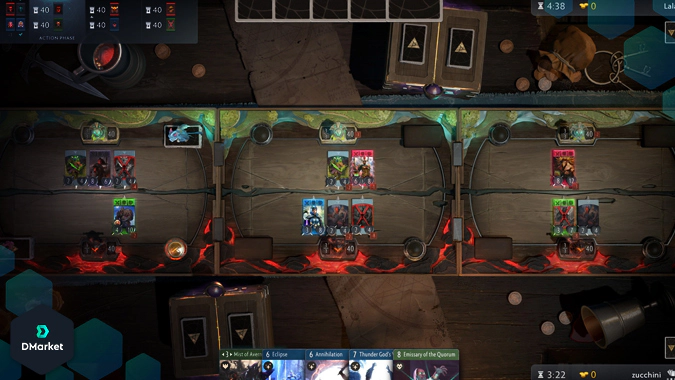 Artifact gameplay