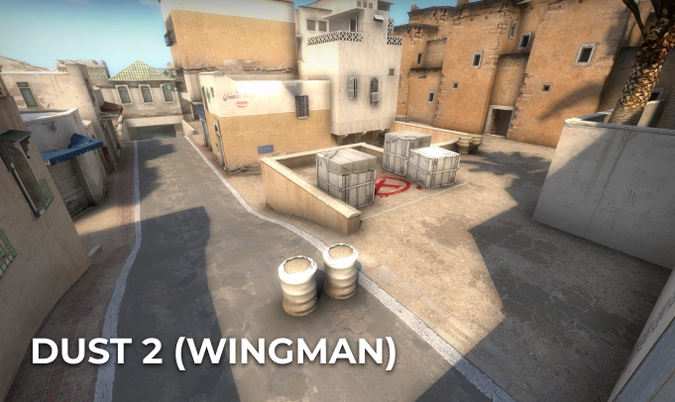 dust 2 wingman map in CS2