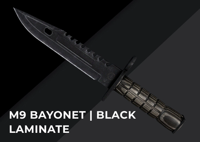 M9 Bayonet Black Laminate