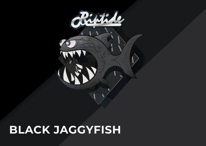 CS2 Sticker Black Jaggyfish