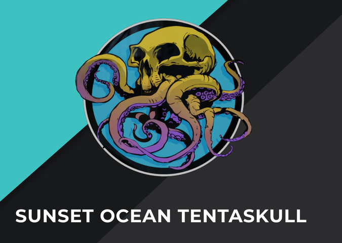 Sunset Ocean Tentaskull