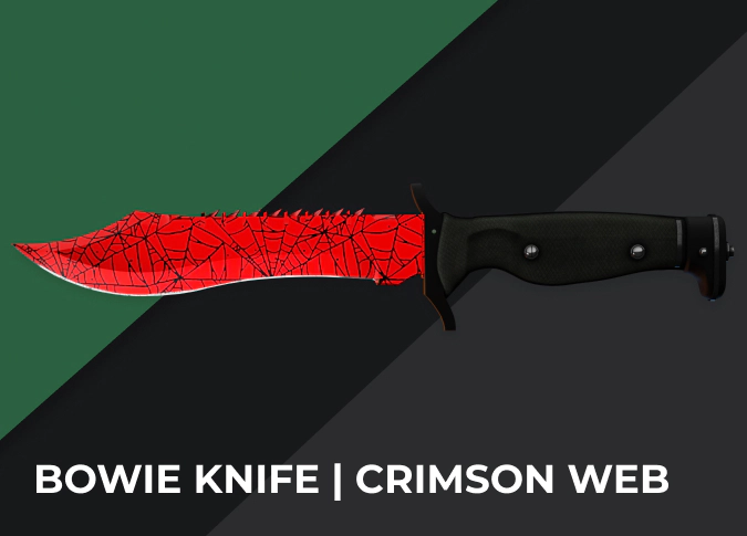 Bowie Knife Crimson Web