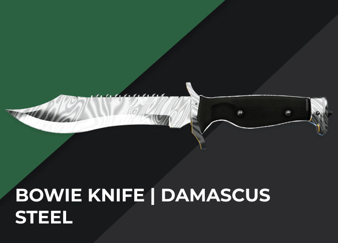 Bowie Knife Damascus Steel