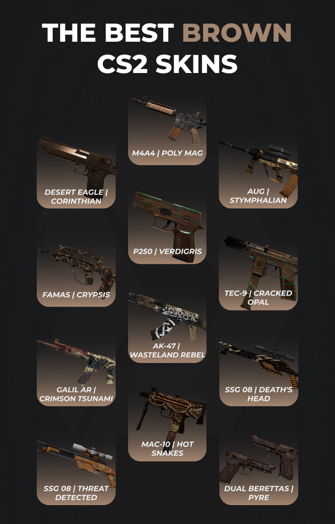 best brown cs2 skins