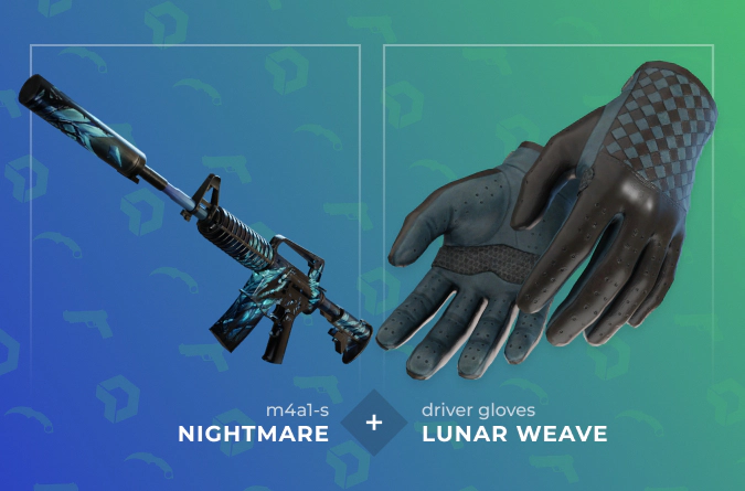 Driver Gloves Lunar Weave and M4A1-S Nightmare combo