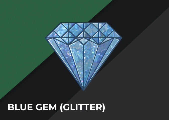 Blue Gem (Glitter)