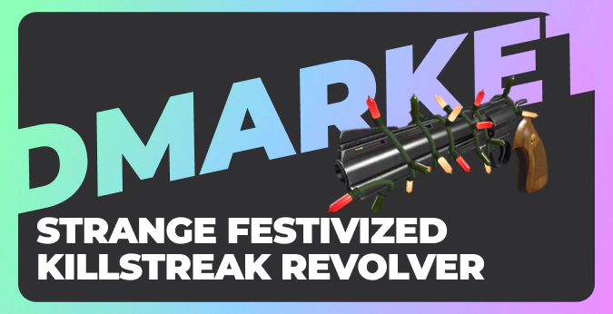 Strange Festivized Killstreak Revolver in TF2