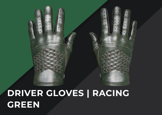 Driver Gloves Racing Green