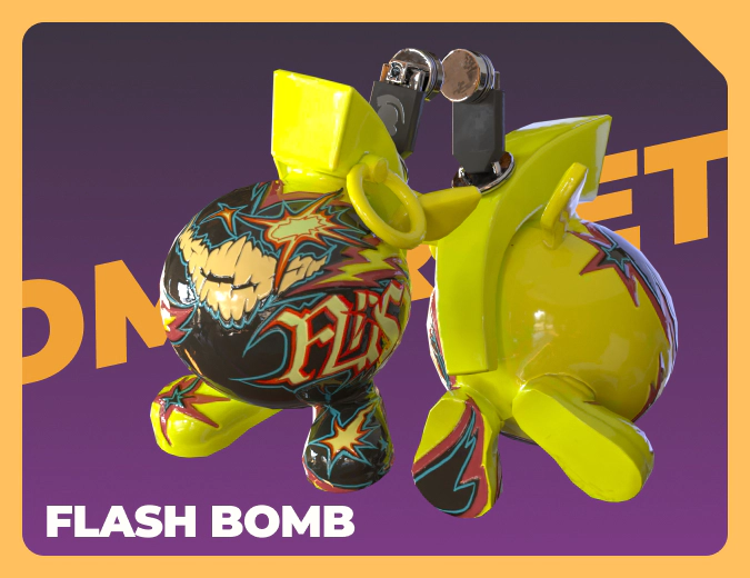 Flash Bomb charm in CS2