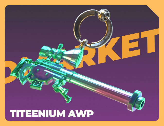 Titeenium AWP charm