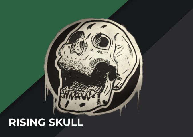 csgo graffiti Rising Skull