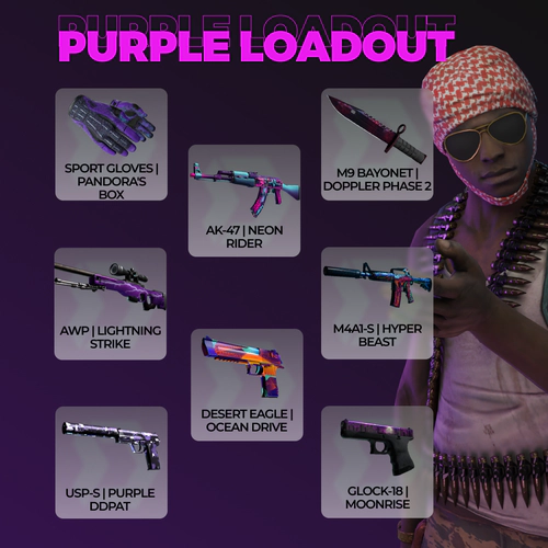 purple csgo loadout