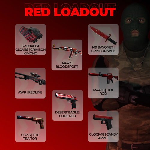 red csgo loadout