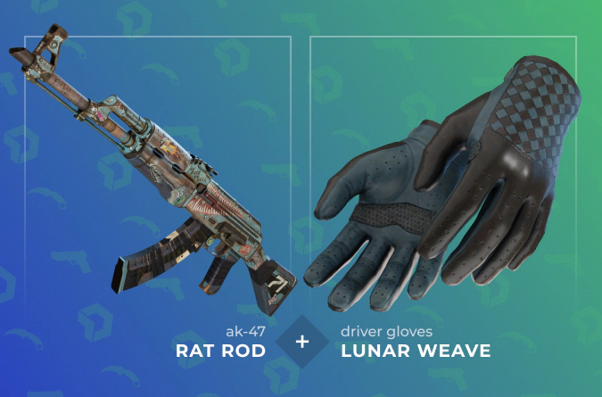 AK-47 Rat Rod and Driver Gloves Lunar Weave