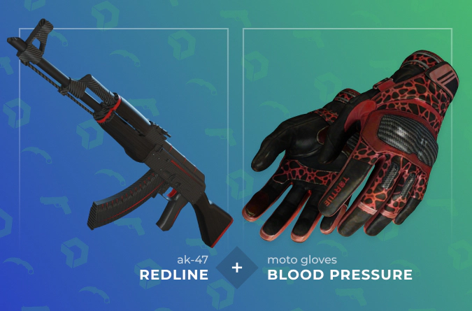 AK-47 Redline and Moto Gloves Blood Pressure
