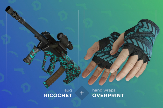 AUG Ricochet and Hand Wraps Overprint