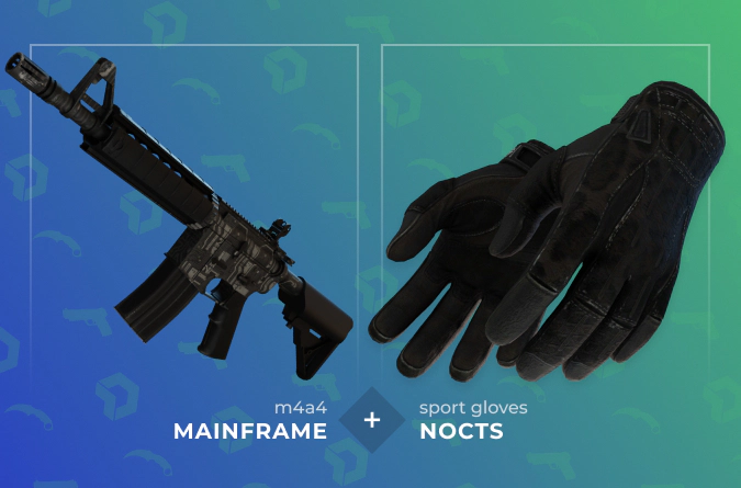 M4A4 Mainframe and Sport Gloves Nocts
