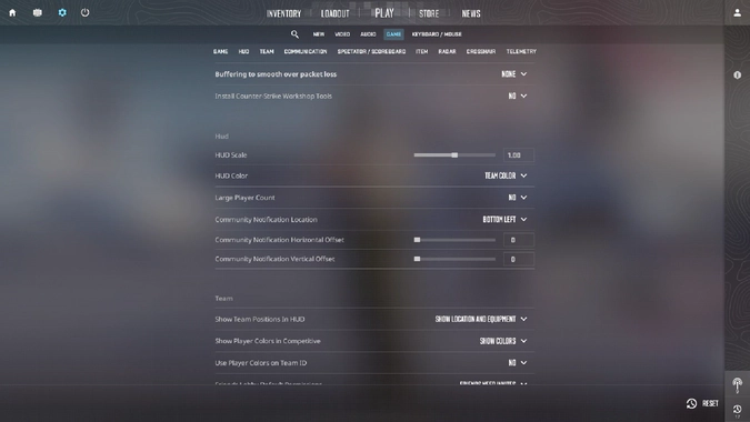 The best settings for Counter-Strike 2: HUD elements
