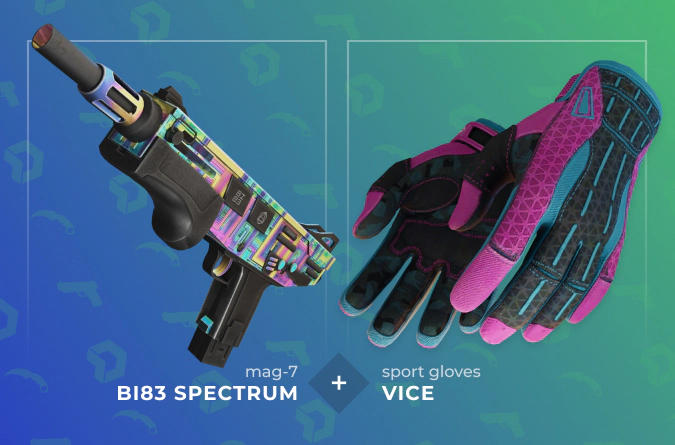 MAG-7 BI83 Spectrum and Sport Gloves Vice combination