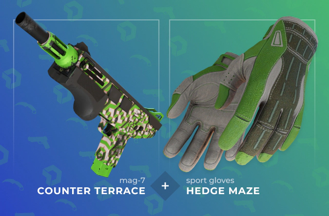 MAG-7 Counter Terrace and Sport Gloves Hedge Maze combination