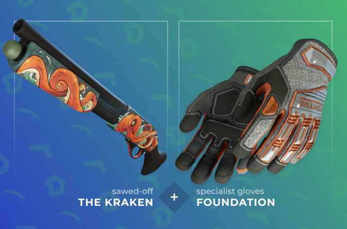 Sawed-Off The Kraken and Specialist Gloves Foundation combination