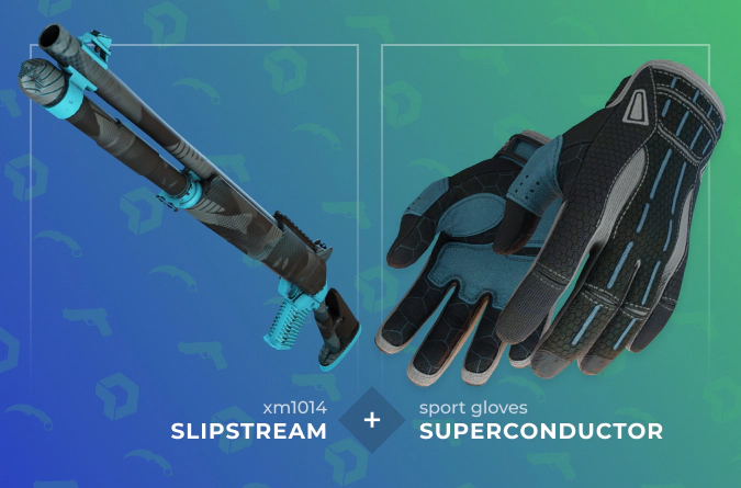 XM1014 Slipstream and Sport Gloves Superconductor combination