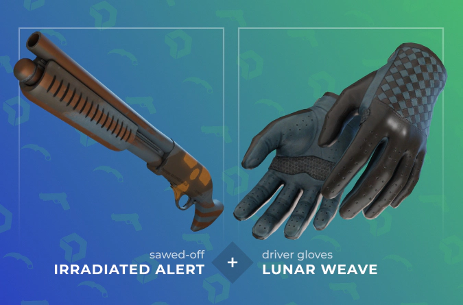 Sawed-Off Irradiated Alert and Driver Gloves Lunar Weave combination