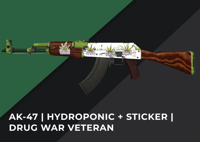 AK-47 Hydroponic + Sticker Drug War Veteran