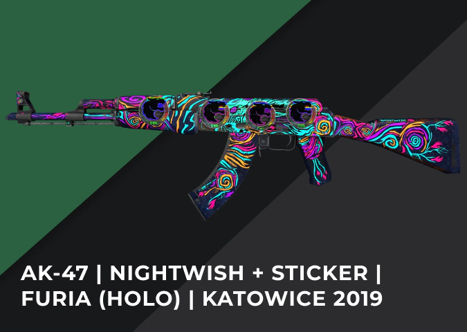 AK-47 Nightwish + Sticker FURIA (Holo) Katowice 2019