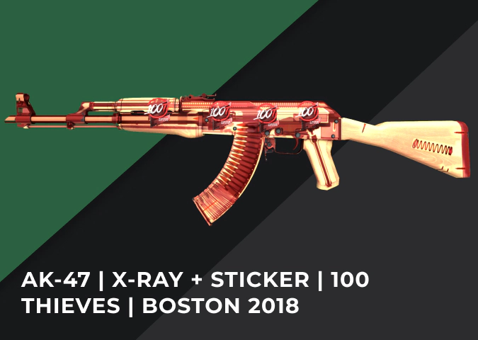 AK-47 X-Ray + Sticker 100 Thieves Boston 2018