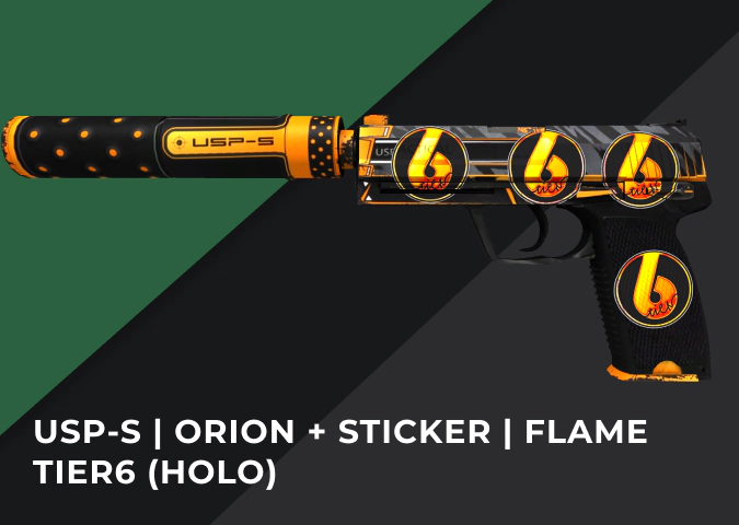USP-S Orion + Sticker Flame Tier6 (Holo)