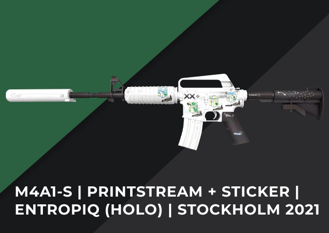 M4A1-S Printstream + Sticker Entropiq (Holo) Stockholm 2021