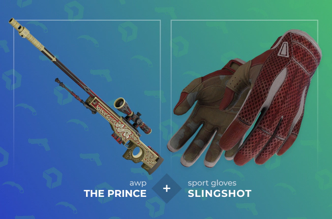 AWP The Prince and Sport Gloves Slingshot combo