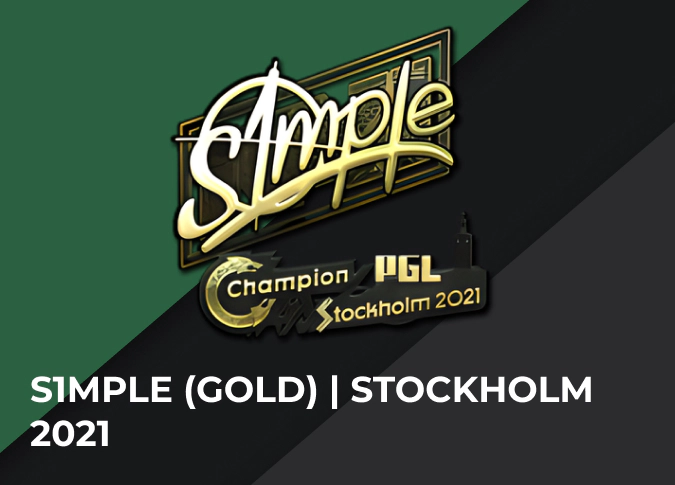 S1mple (Gold) Stockholm 2021