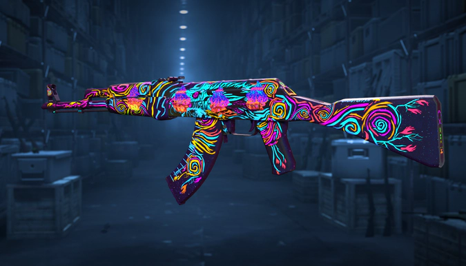 AK-47 Nightwish + 4 stickers Liquid Fire (Holo)