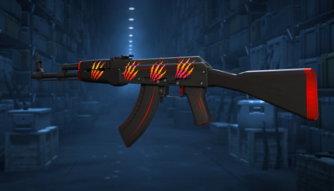 AK-47 Redline + 4 stickers Battle Scarred (Holo)