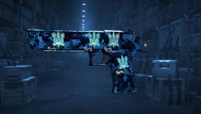 Desert Eagle Cobalt Disruption + 4 Sticker Monte (Holo) Paris 2023