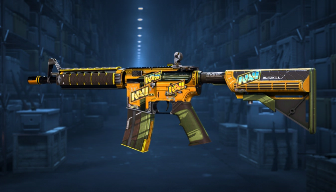 M4A4 Buzz Kill + 4 Sticker Natus Vincere (Holo) Paris 2023