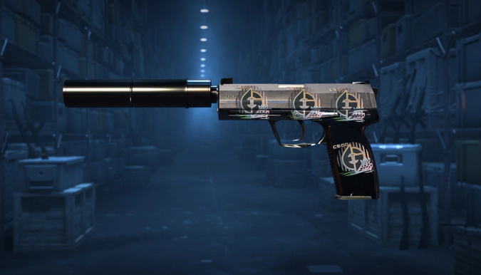 USP-S Stainless + 4 Sticker Evil Geniuses 2020 RMR