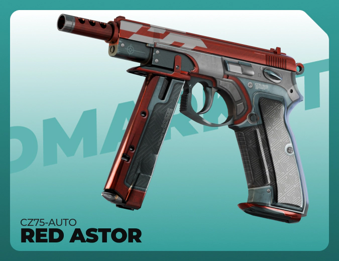 CZ75-Auto Red Astor