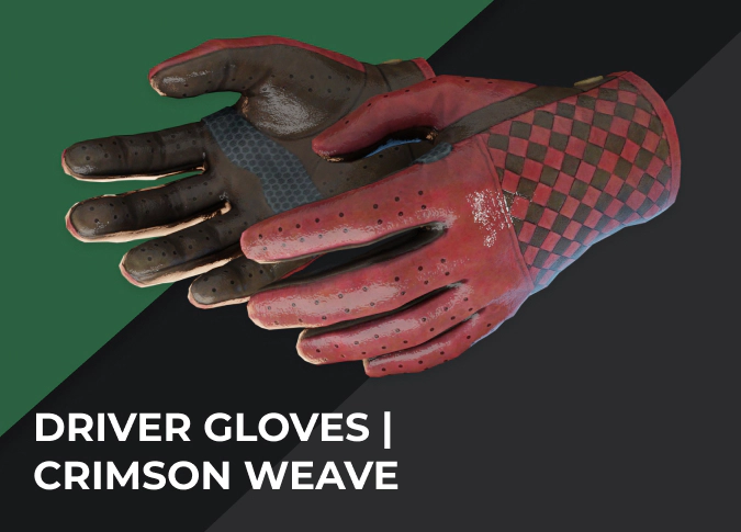 Driver Gloves Crimson Weave