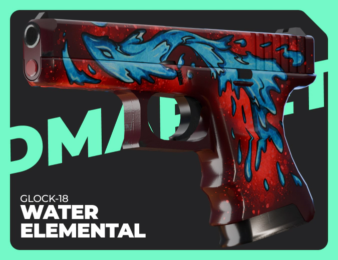 Glock-18 Water Elemental