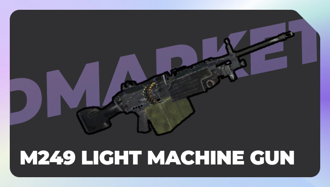 M249 Light Machine Gun in rust