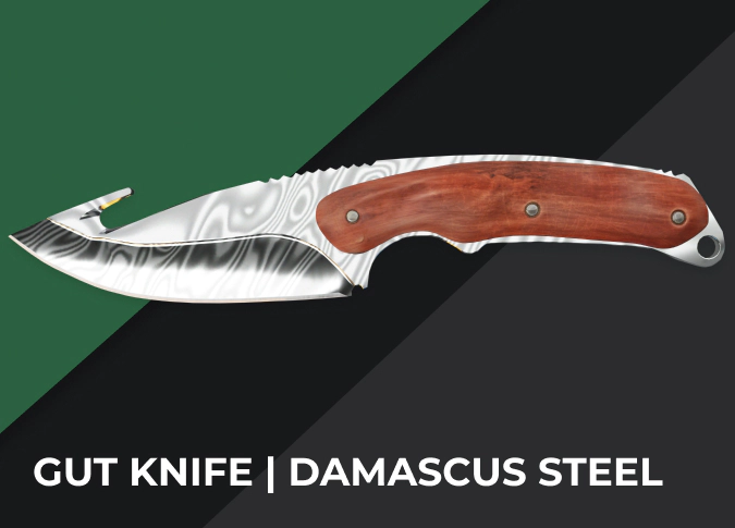 Gut Knife Damascus Steel