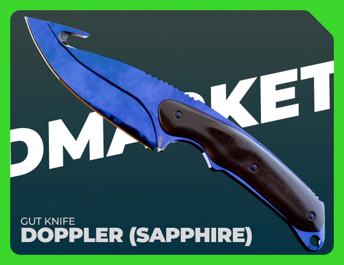 Gut Knife Doppler (Sapphire)