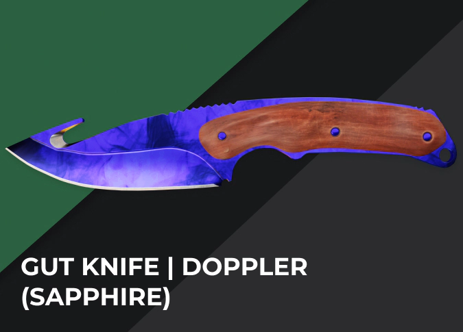 Gut Knife Doppler (Sapphire)