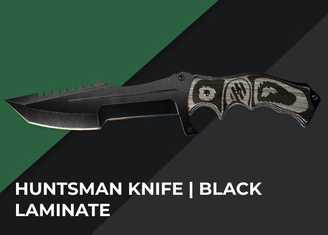 Huntsman Knife Black Laminate